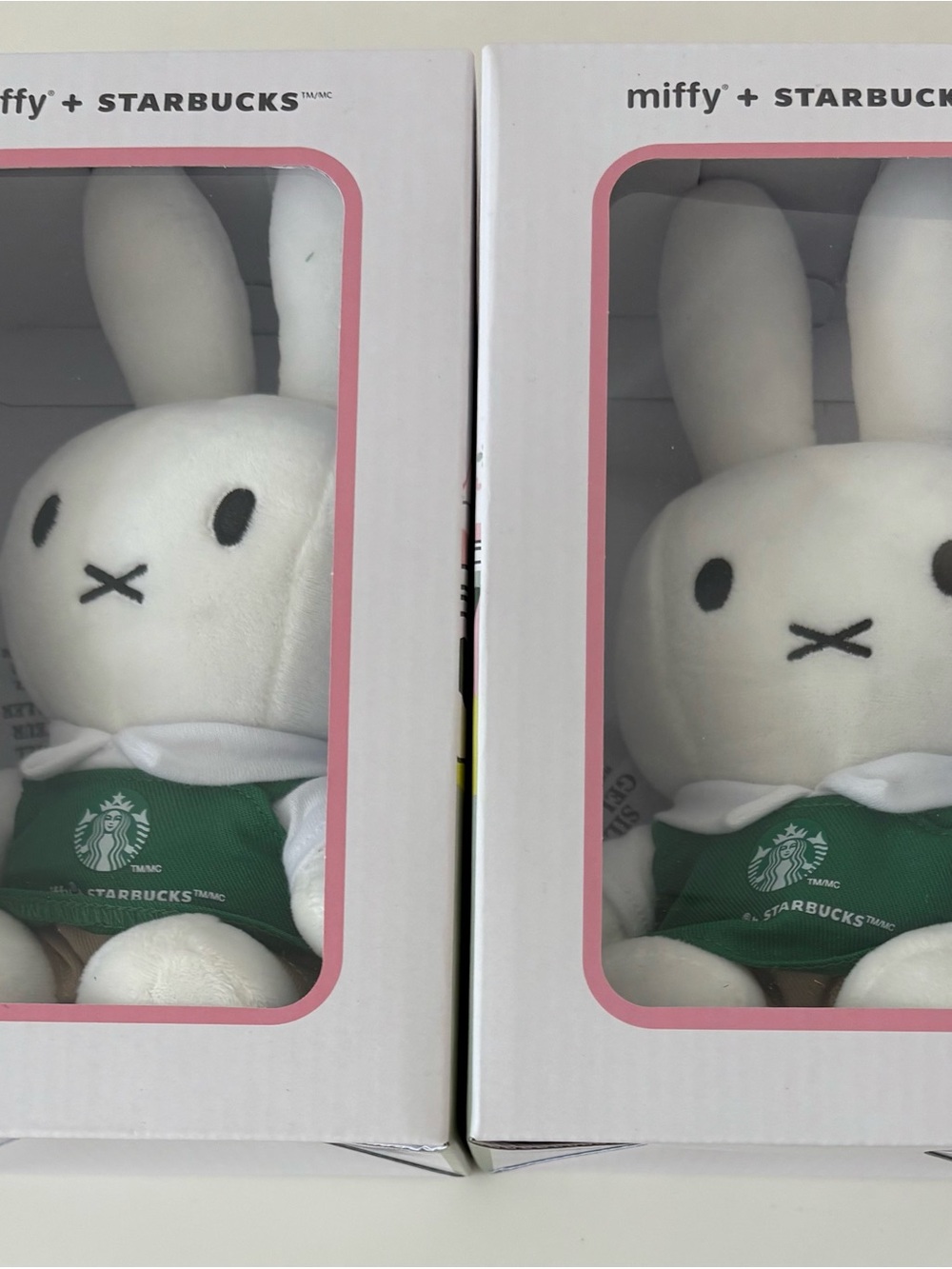 Starbucks Miffy Plush Bunny - White with Green Apron